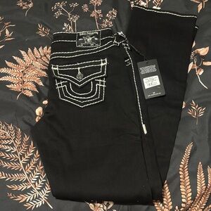 True Religion Women's Black Boot Cut Jeans